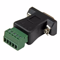 StarTech.com RS422 RS485 Serial DB9 -> Terminal Block Adapter Noir