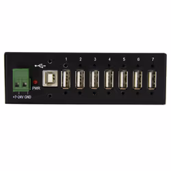 StarTech.com Robuste concentrateur industriel USB 7 ports, montable