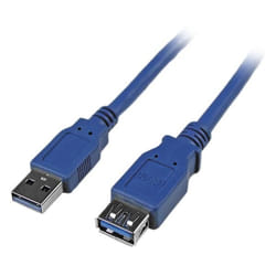 StarTech.com Câble d'extension SuperSpeed USB 3.0 de 1,8 m - Rallonge USB A vers A - M/F - Bleu