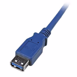 StarTech.com Câble d'extension SuperSpeed USB 3.0 de 1,8 m - Rallonge USB A vers A - M/F - Bleu