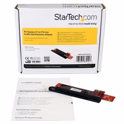 StarTech.com Adaptateur de fente d'extension à faible encombrement PCI Express X 1 vers X 16 - Vue supplémentaire 5