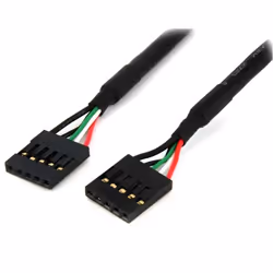 StarTech.com Câble adaptateur interne carte mère 46 cm 5 broches USB IDC – F/F, 0,5 m, Femelle, Femelle, 12 g, 125 mm, 255 mm
