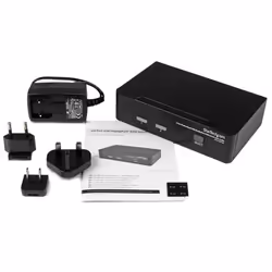 StarTech.com Commutateur KVM 2 Ports DisplayPort, USB et Audio - Switch KVM - 2560x1600 - Vue supplémentaire 4
