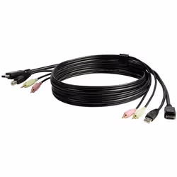 StarTech.com Câble de commutateur KVM DisplayPortUSB 4 en 1 de 1,8 m avec audio et microphone - Vue supplémentaire 8