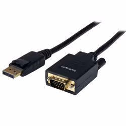 StarTech.com Câble adaptateur DisplayPort vers VGA de 1,8m - Mâle / Mâle - 1920x1200, 1,8 m, Displayport, VGA (D-Sub), Mâle,  ...
