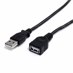 StarTech.com Câble d'extension USB Type-A de 3 m - M/F - Rallonge USB-A - Noir, 3 m, USB A, USB A, USB 2.0, 480 Mbit/s, Noir
