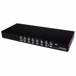 StarTech.com Kit de commutateur KVM USB à montage sur rack 1U 16 ports avec affichage à l'écran et câbles, 1920 x 1440 pixels ...