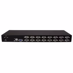 StarTech.com Kit de commutateur KVM USB à montage sur rack 1U 16 ports avec affichage à l'écran et câbles