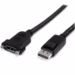 StarTech.com Câble DisplayPort à Montage sur Panneau 1m - 4K x 2K - Câble d'Extension DP 1.2 M/F - Câble d'Extension Vidéo DP ...