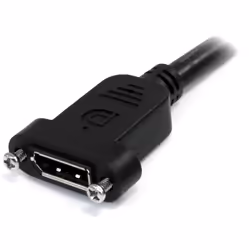 StarTech.com Câble DisplayPort à Montage sur Panneau 1m - 4K x 2K - Câble d'Extension DP 1.2 M/F - Câble d'Extension Vidéo DP avec Connecteur DP à Montage sur Panneau - Câble pour Moniteur DP