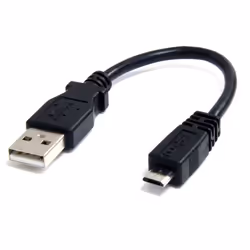 StarTech.com Câble Micro USB 15 cm - A vers Micro B - USB 2.0 - Noir, 0,1524 m, USB A, Micro-USB B, Mâle/Mâle, 480 Mbit/s, No ...