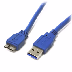 StarTech.com Câble SuperSpeed USB 3.0 A vers Micro B de 30cm - M/M - Bleu, 0,3 m, USB A, Micro-USB B, Mâle/Mâle, 5000 Mbit/s, ...
