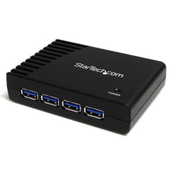 StarTech.com ST4300USB3GB hub & concentrateur USB 2.0 Type-B 5000 Mbit/s Noir