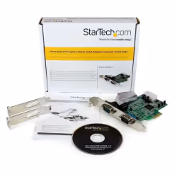 StarTech.com Carte PCI Express à 2 ports série RS232 DB9 avec UART 16550, PCIe, Série, PCIe 1.0, RS-232, Vert, ASIX - MCS9922 ...
