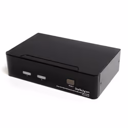 StarTech.com Commutateur KVM 2 Ports DVI, USB et Audio - Switch KVM - 1920x1200, 1920 x 1200 pixels, Full HD, 18 W, Noir