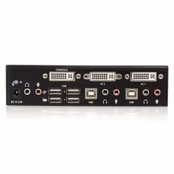 StarTech.com Commutateur KVM 2 Ports DVI, USB et Audio - Switch KVM - 1920x1200