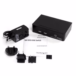 StarTech.com Commutateur KVM 2 Ports DVI, USB et Audio - Switch KVM - 1920x1200 - Vue supplémentaire 4