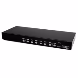 StarTech.com Commutateur KVM USB DVI 8 ports à montage en rack 1U, 1920 x 1200 pixels, Grille de montage, 1U, Noir