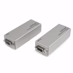 StarTech.com Extendeur série RS232 DB9 sur câble Cat5 - Jusqu'à 1000 mètres, VGA, Série, RS-232, Argent, CC, 0 - 70 °C