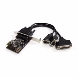 StarTech.com Carte combo série/parallèle PCI Express 2S1P avec câble de dérivation