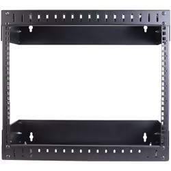 StarTech.com Rack à Cadre Ouvert Noir 8 U - Rack Fixation Murale - Profondeur Réglable