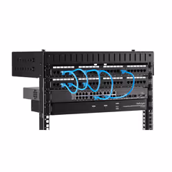 StarTech.com Rack à Cadre Ouvert Noir 8 U - Rack Fixation Murale - Profondeur Réglable - Vue supplémentaire 5