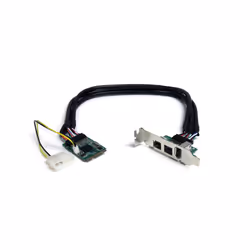 StarTech.com Carte FireWire Mini PCI Express 1394 2b 1a 3 ports, PCIe, IEEE 1394/Firewire, Hauteur totale / Profil bas, PCIe  ...