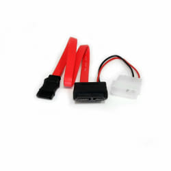 StarTech.com Câble adaptateur 30 cm Slimline SATA vers SATA avec alimentation LP4
