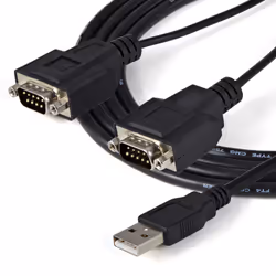 StarTech.com Câble adaptateur FTDI USB vers série RS232 2 ports avec mémorisation du port de communication - Vue supplémentaire 5