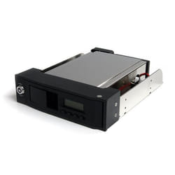 StarTech.com Rack Amovible 5.25" sans Tiroir pour Disque Dur 3.5" - Avec Ecran LCD - Hot Swap