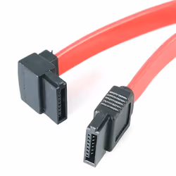 StarTech.com Câble Serial ATA SATA vers SATA à angle gauche 15 cm, 0,152 m, SATA III, Mâle/Mâle, Rouge, Droit, Gauche