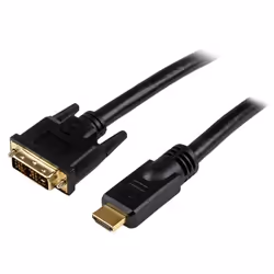 StarTech.com Câble HDMI vers DVI-D 15 m - M/M, 15 m, HDMI, DVI-D, Mâle, Mâle, Or