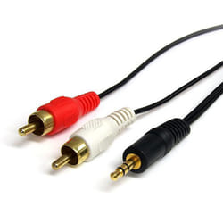 StarTech.com Câble audio stéréo de 1 m - Mâle 3,5 mm vers mâle 2 x RCA