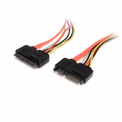 StarTech.com Câble d'extension pour données et alimentation SATA 22 broches 30 cm, 0,35 m, SATA I, SATA 22-pin, SATA 7-pin +  ...