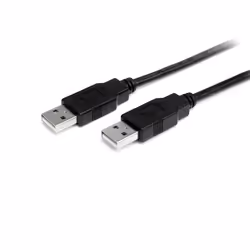 StarTech.com Câble USB 2.0 A vers A de 1 m - M/M, 2 m, USB A, USB A, USB 2.0, Mâle/Mâle, Noir