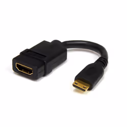 StarTech.com Adaptateur Mini HDMI vers HDMI 12,7cm - Convertisseur HDMI Haute Débit 4K - Adaptateur HDMI 4K 30Hz Ultra HD - H ...