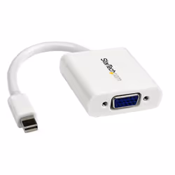 StarTech.com Adaptateur / Convertisseur vidéo Mini DisplayPort vers VGA - M/F - 1920x1200 - Blanc, 0,13 m, Mini DisplayPort,  ...
