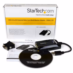 StarTech.com Adaptateur USB 3.0 vers DVI - Adaptateur Vidéo Double Écran/Multi-Écrans de Carte Graphique /Vidéo Externe USB 3.0 vers DVI – Adaptateur d'Affichage USB - 2048 x 1152 - Vue supplémentaire 6