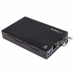 StarTech.com Convertisseur Gigabit Ethernet fibre optique multimode LC 1000 Mb/s - 550 m, 2000 Mbit/s, 1000Base-T, 1000Base-L ...