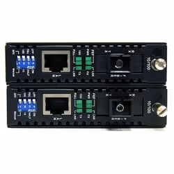 StarTech.com Convertisseur Ethernet sur Fibre Optique MonoMode SC avec WDM - 10/100Mb/s - 20km