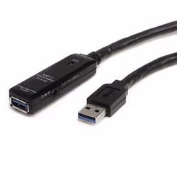 StarTech.com Câble d'extension USB 3.0 actif 10 m - M/F, 10 m, USB A, USB A, USB 3.2 Gen 1 (3.1 Gen 1), 5000 Mbit/s, Noir