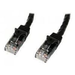 StarTech.com Câble réseau Cat6 Gigabit UTP sans crochet de 3m - Cordon Ethernet RJ45 anti-accroc - M/M - Noir