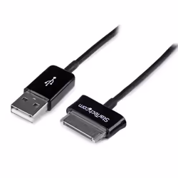 StarTech.com Câble USB OTG Samsung Galaxy Tab - Adaptateur OTG USB Type A mâle - 1 mètre, 1 m, USB A, Mâle/Mâle, Noir