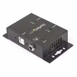 StarTech.com Hub adaptateur industriel USB vers série 2 ports à fixation murale avec clips de rail DIN