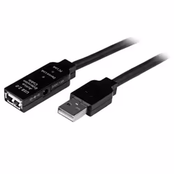 StarTech.com Câble Répéteur USB 15 m - Rallonge / Extension USB Actif - M/F, 15 m, USB A, USB A, USB 2.0, Mâle/Femelle, Noir