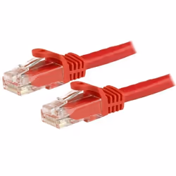 StarTech.com Câble réseau Cat6 Gigabit UTP sans crochet de 15m - Cordon Ethernet RJ45 anti-accroc - M/M - Rouge, 15 m, Cat6,  ...