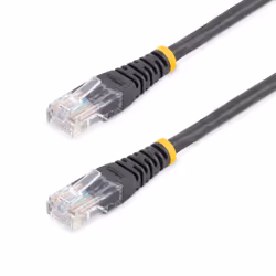 StarTech.com Câble patch UTP Cat5e de 15 m avec RJ45 moulé noir - Cordon de connexion de 15 m, 15 m, Cat5e, U/UTP (UTP), RJ-4 ...