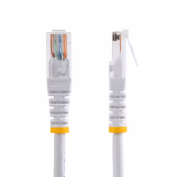 StarTech.com Câble patch UTP Cat5e de 15 m avec RJ45 moulé blanc - Cordon de connexion de 15 m