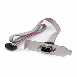 StarTech.com Plaque série faible encombrement 16 pouces, Small Form Factor (SFF), Autres, Gris, IDC, DB-9, 18,5 mm