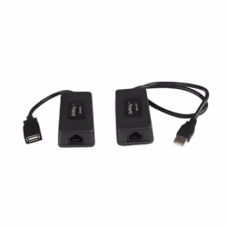 StarTech.com Extendeur Ethernet 1 port USB sur Cat5/Cat6 - jusqu'à 40 m, Émetteur et récepteur réseau, 40 m, 12 Mbit/s, Cat5, ...